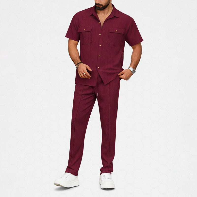 Charles Morrison Co-Ord Set with Shirt and Trousers