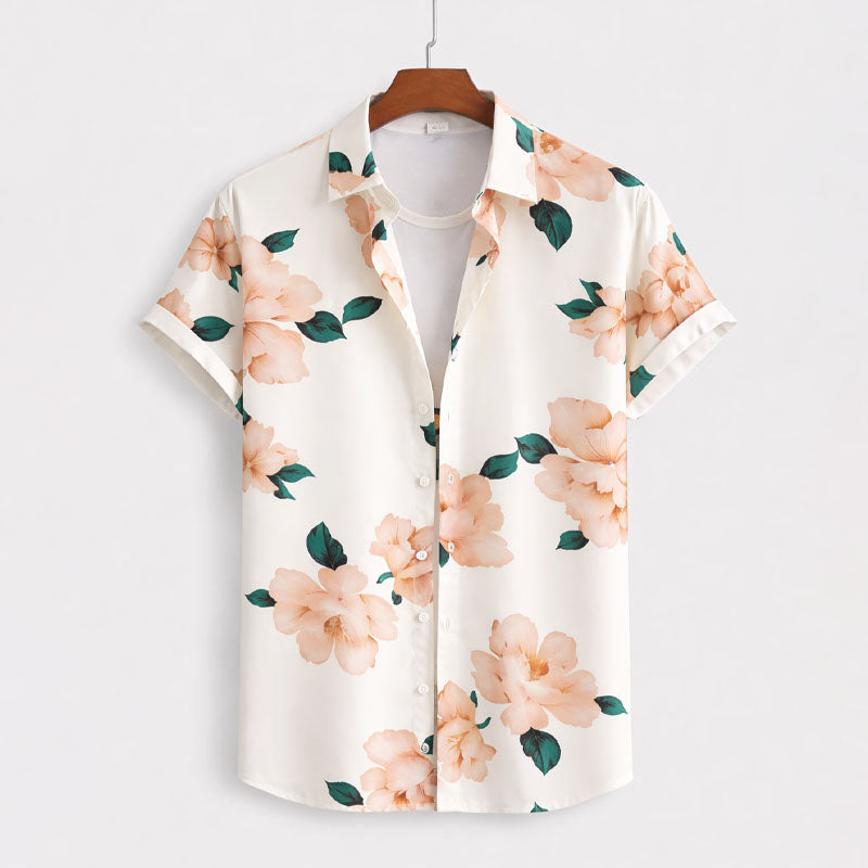 Frank Hardy Floral Short Sleeve Button-Up Shirt