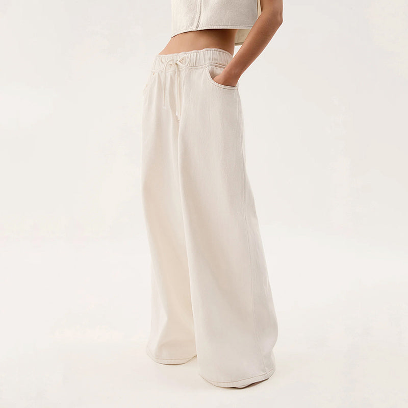 Malin Tassou Drawstring Wide Leg Jeans