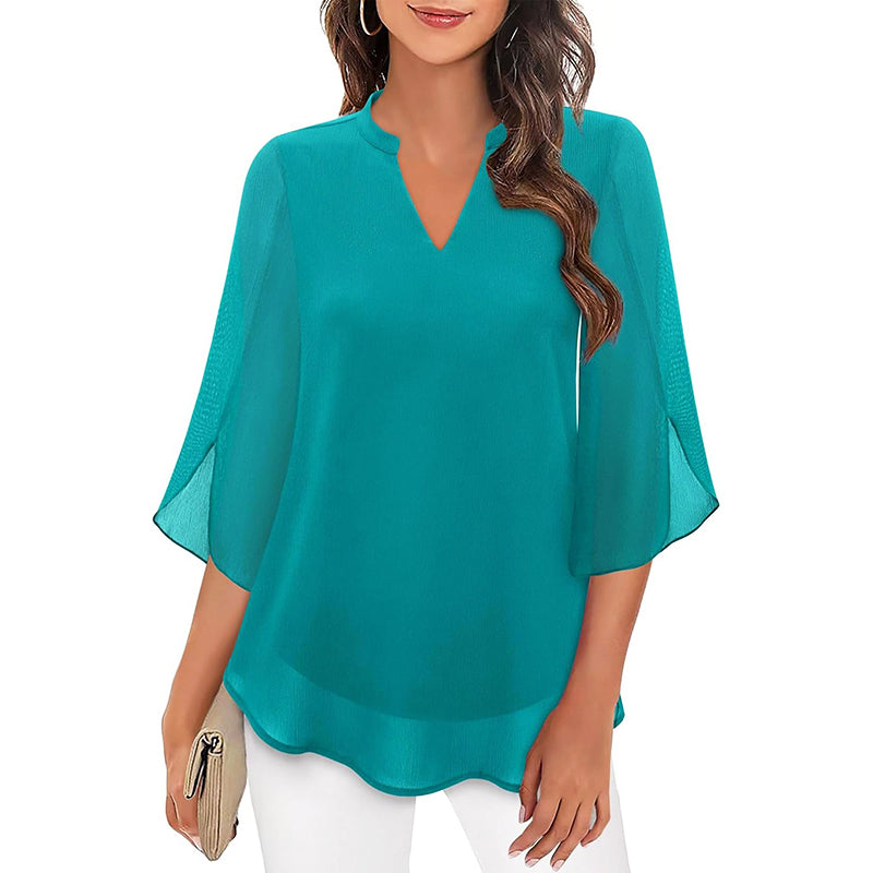 Malin Tassou Flowing Chiffon Blouse