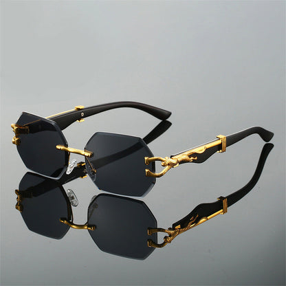 Aurel Rimless Octagonal Sunglasses