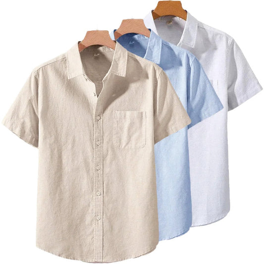 Charles Morrison Breezy Linen Button-Up Shirt