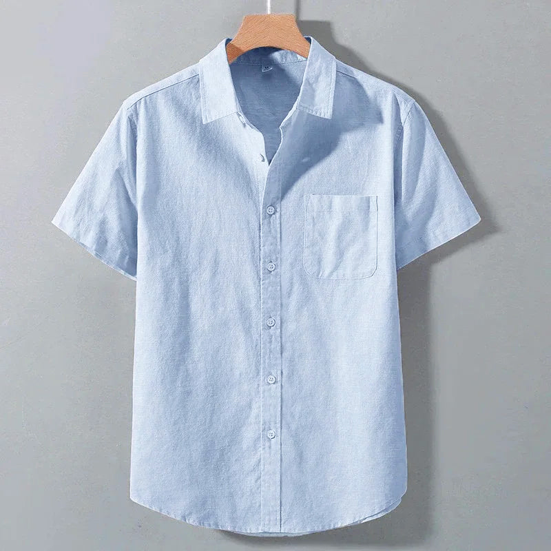 Charles Morrison Breezy Linen Button-Up Shirt