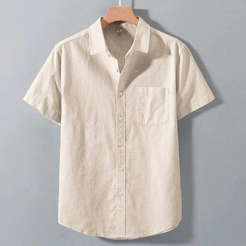 Charles Morrison Breezy Linen Button-Up Shirt