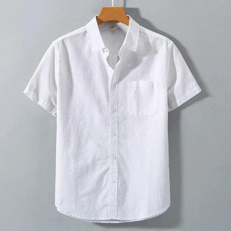 Charles Morrison Breezy Linen Button-Up Shirt