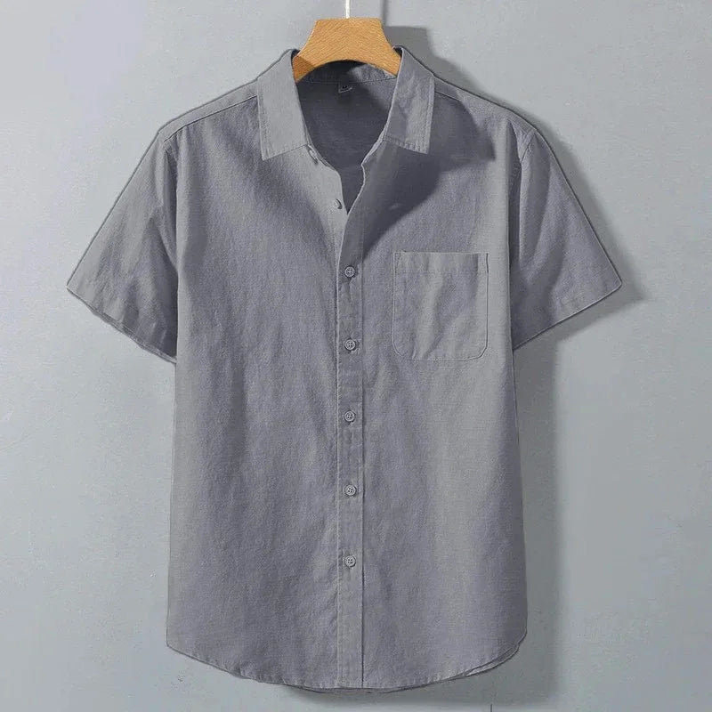 Charles Morrison Breezy Linen Button-Up Shirt
