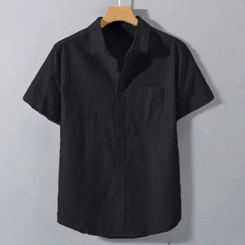 Charles Morrison Breezy Linen Button-Up Shirt