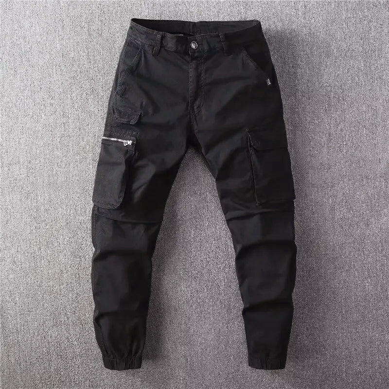 Charles Morrison Cargo Pants with Tapered Fit