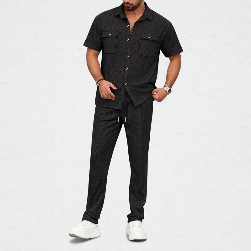 Charles Morrison Co-Ord Set with Shirt and Trousers