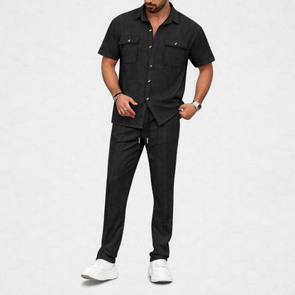 Charles Morrison Co-Ord Set with Shirt and Trousers