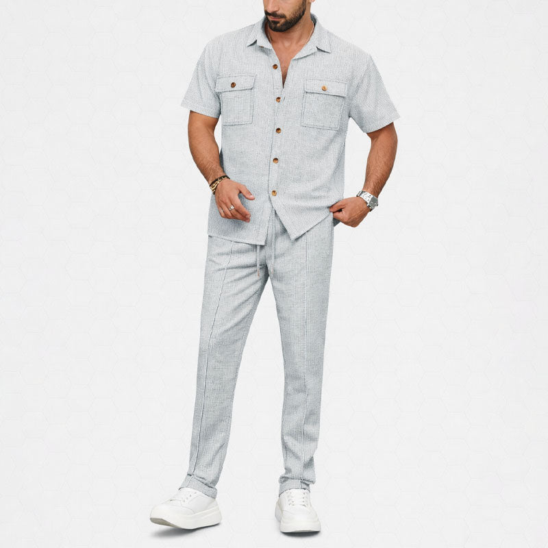 Charles Morrison Co-Ord Set with Shirt and Trousers