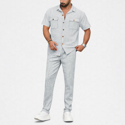 Charles Morrison Co-Ord Set with Shirt and Trousers