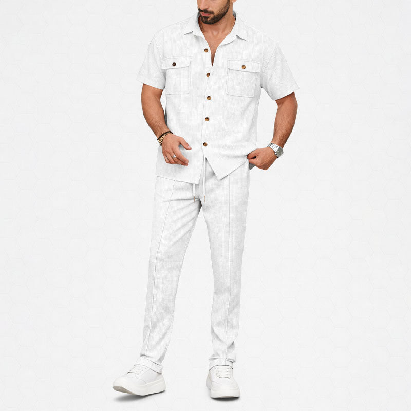 Charles Morrison Co-Ord Set with Shirt and Trousers