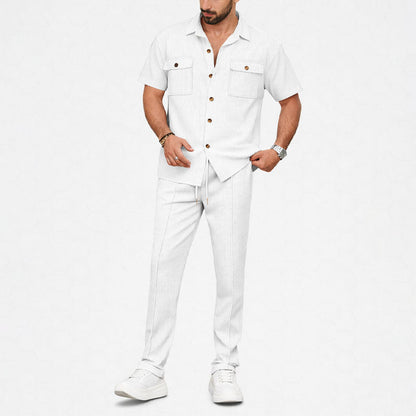 Charles Morrison Co-Ord Set with Shirt and Trousers