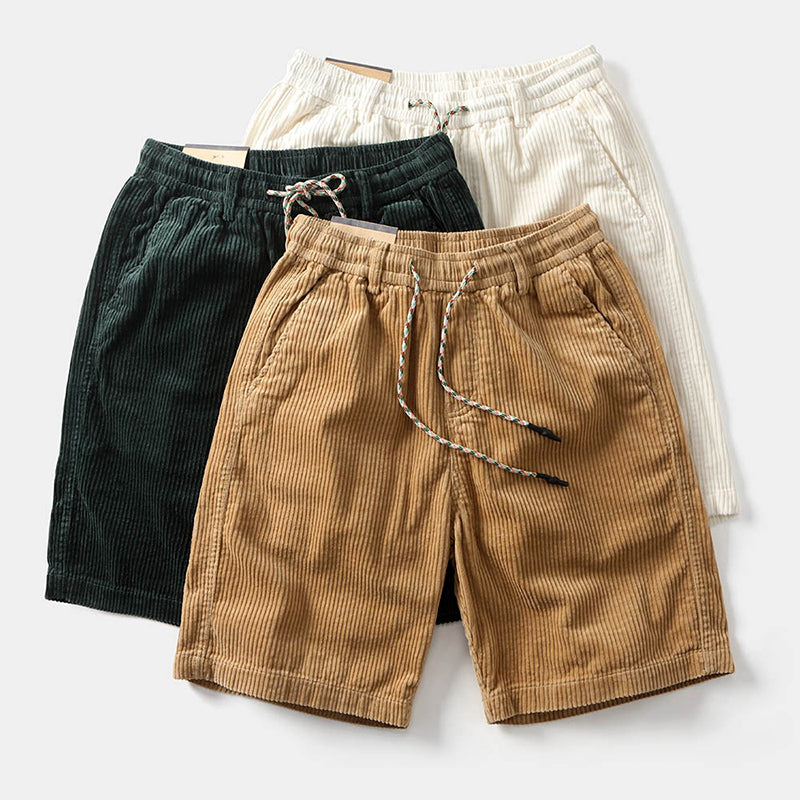 Charles Morrison Corduroy Drawstring Shorts