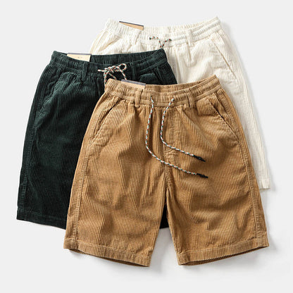Charles Morrison Corduroy Drawstring Shorts