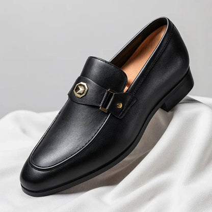Charles Morrison Dress Loafers with Decorative Strap