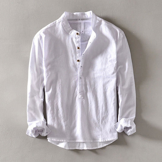 Charles Morrison Henley Linen Shirt