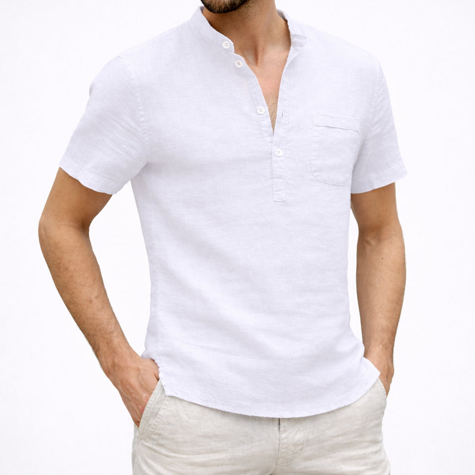 Charles Morrison Lightweight Summer Henley Top