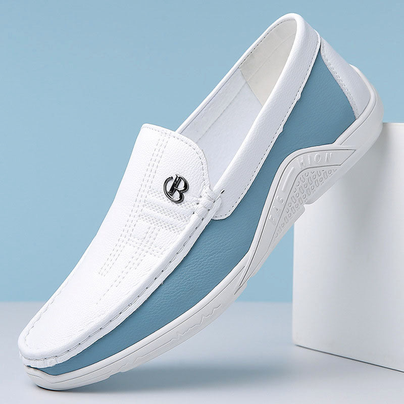 Charles Morrison Slip-On Loafers with Contrast Panel