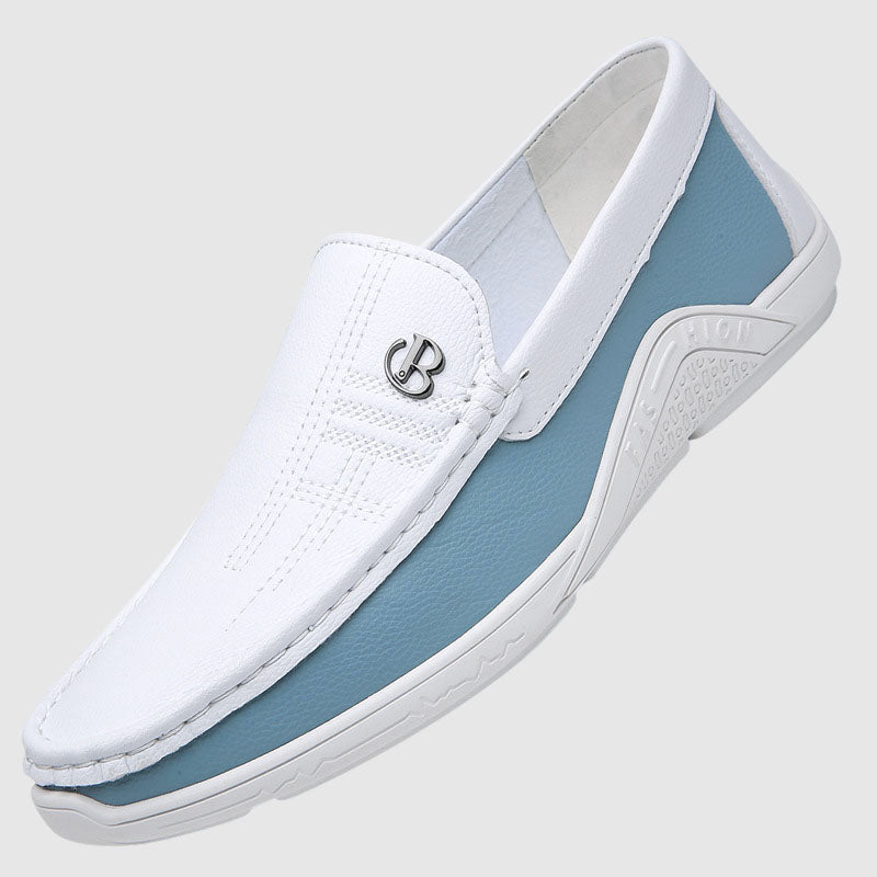 Charles Morrison Slip-On Loafers with Contrast Panel