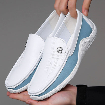 Charles Morrison Slip-On Loafers with Contrast Panel