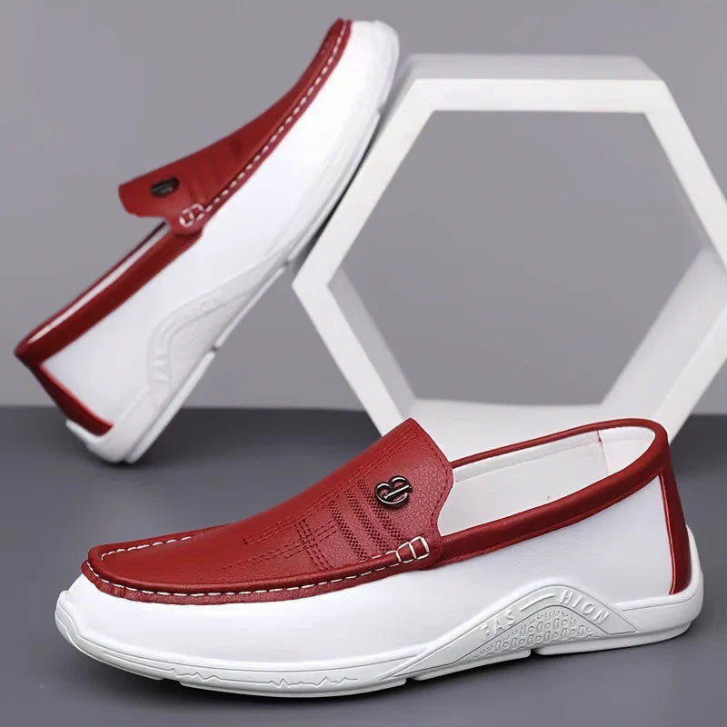 Charles Morrison Slip-On Loafers with Contrast Panel