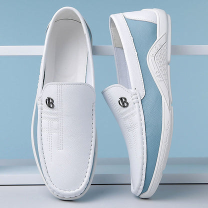 Charles Morrison Slip-On Loafers with Contrast Panel