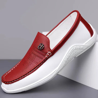 Charles Morrison Slip-On Loafers with Contrast Panel