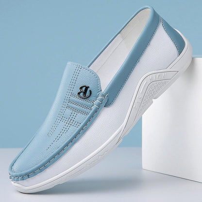 Charles Morrison Slip-On Loafers with Contrast Panel