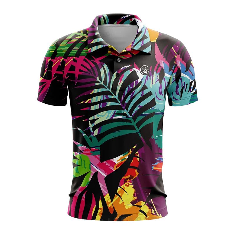 Charles Morrison Printed Golf Polo Shirt