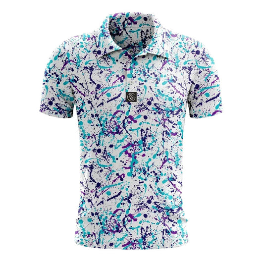 Charles Morrison Printed Golf Polo Shirt