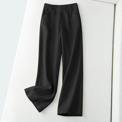 Élise D'Orléans Wide-Leg Linen Pants