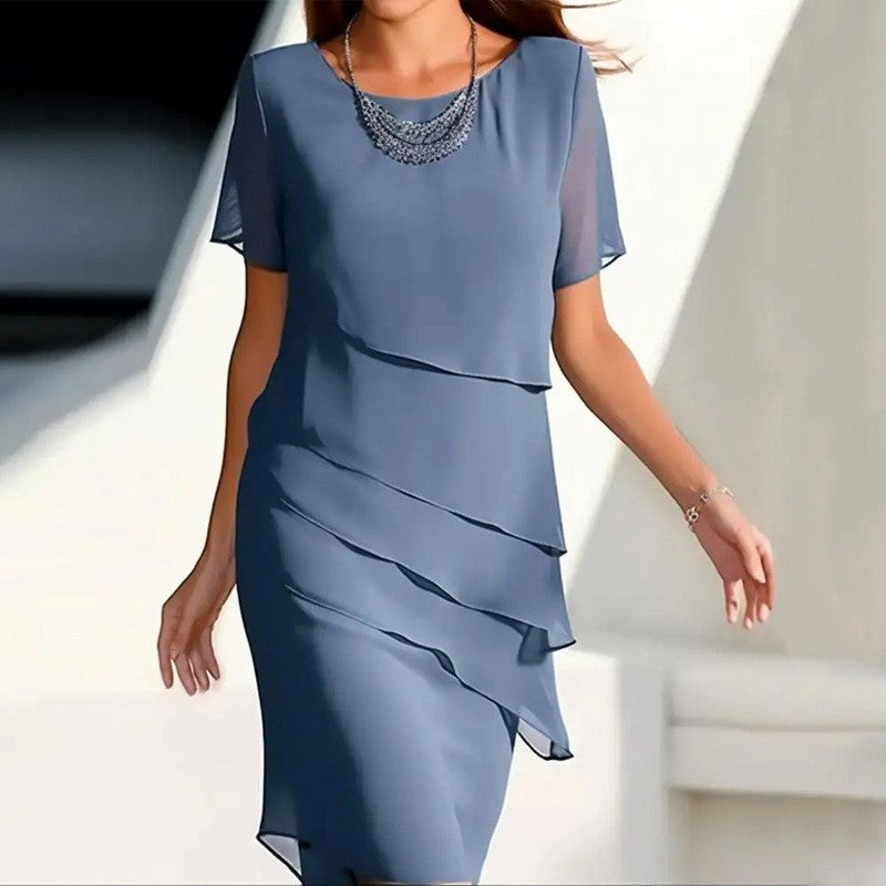Emie Daly Asymmetrical Midi Dress