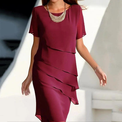 Emie Daly Asymmetrical Midi Dress
