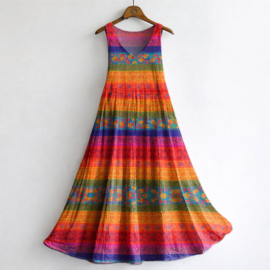 Emie Daly Boho Sleeveless Maxi Dress