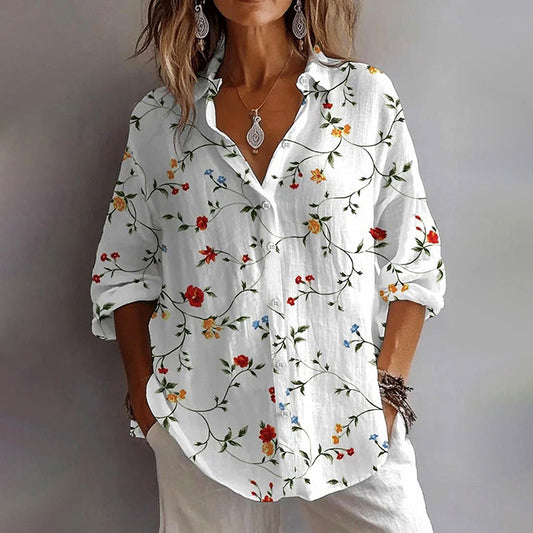 Emie Daly Floral Button-Down Shirt