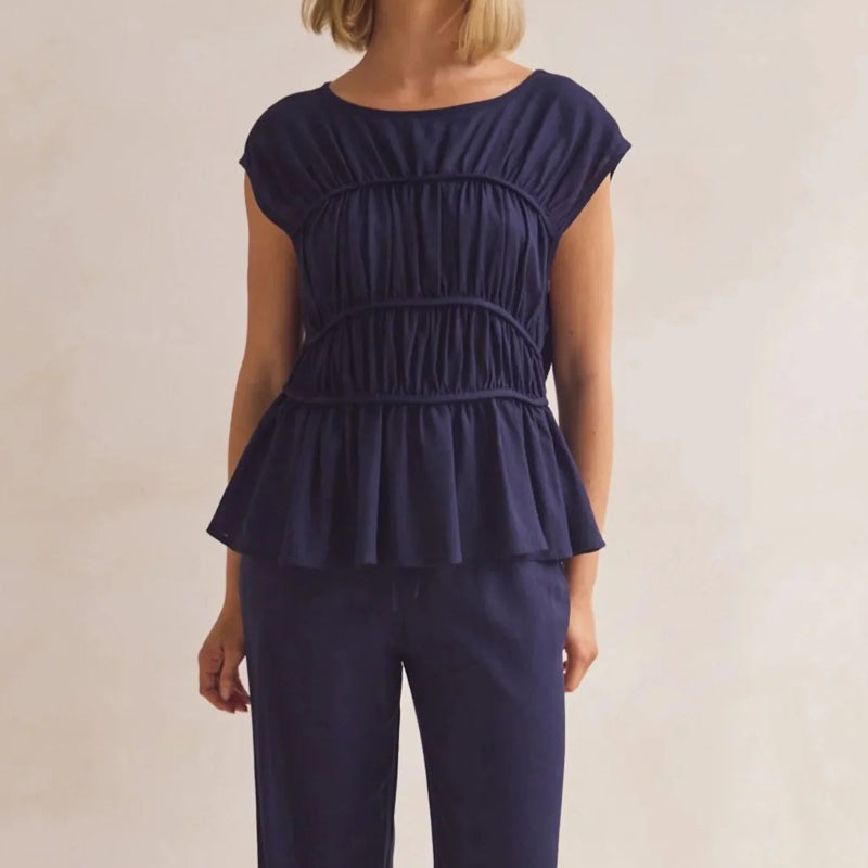 Emie Daly Sleeveless Peplum Blouse