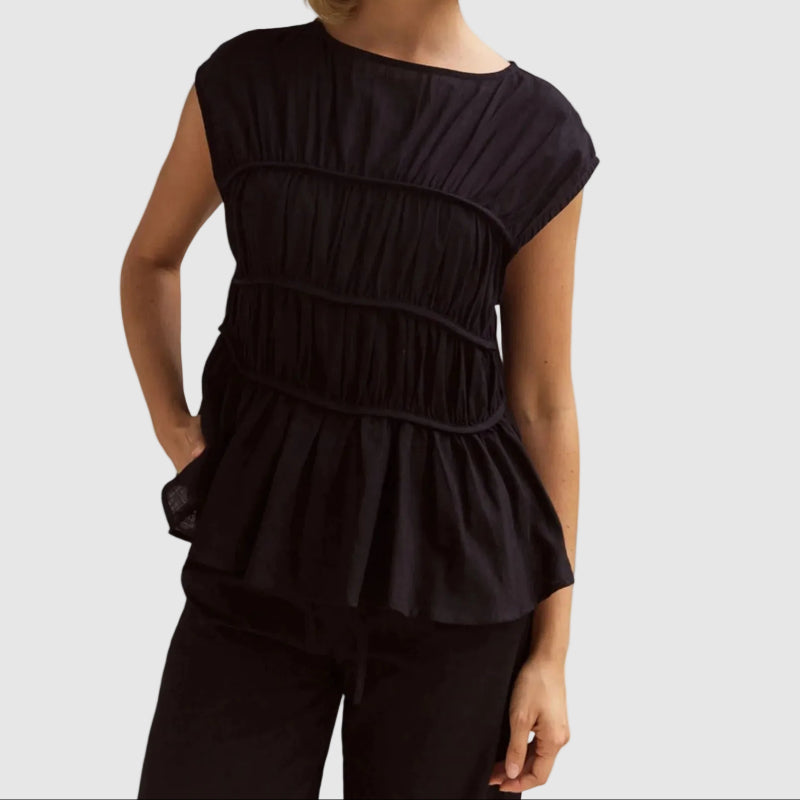 Emie Daly Sleeveless Peplum Blouse