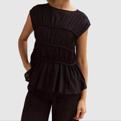 Emie Daly Sleeveless Peplum Blouse