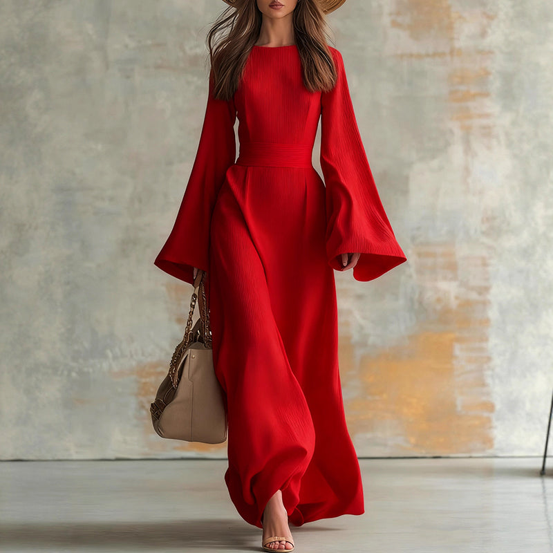 Emie Daly Wide Sleeve Flowy Maxi Dress