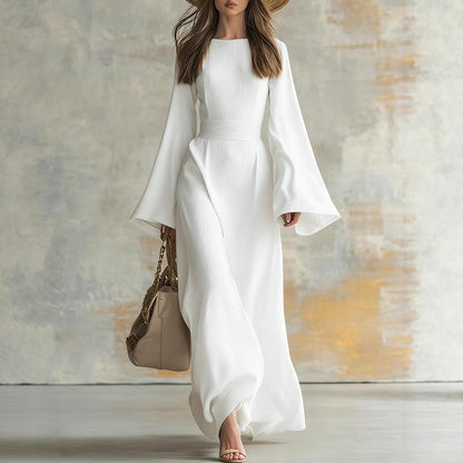 Emie Daly Wide Sleeve Flowy Maxi Dress