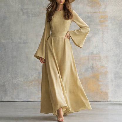 Emie Daly Wide Sleeve Flowy Maxi Dress