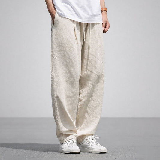 Frank Hardy Cotton Wide-Leg Pants