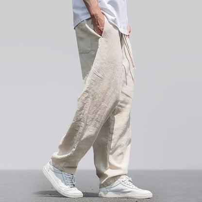Frank Hardy Cotton Wide-Leg Pants
