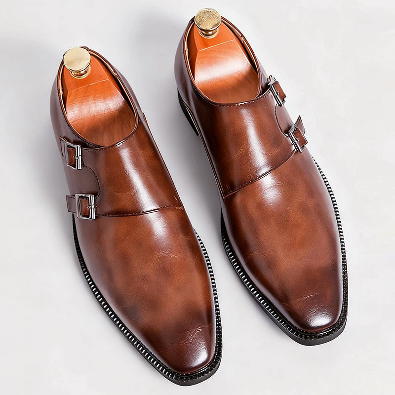 Frank Hardy Double Monk Strap Dress Shoes