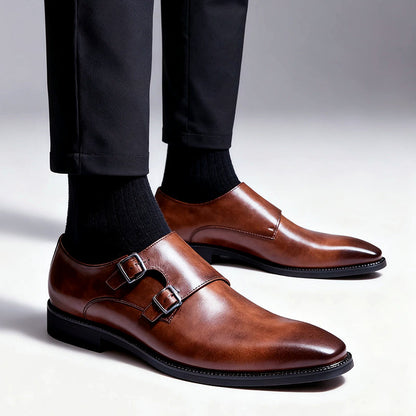 Frank Hardy Double Monk Strap Dress Shoes