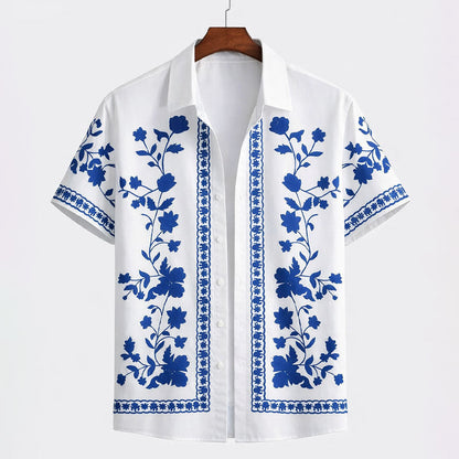 Frank Hardy Floral Short Sleeve Button-Up Shirt