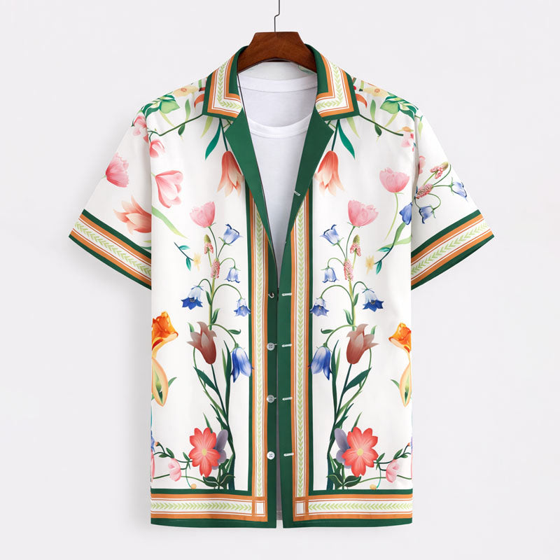 Frank Hardy Floral Short Sleeve Button-Up Shirt