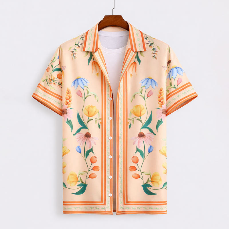 Frank Hardy Floral Short Sleeve Button-Up Shirt